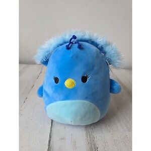 Squishmallows Priscilla peacock blue mini pillow squishy plush